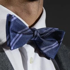 Trendhim Noeud Papillon En Soie Bleu Marine à Rayures Pastel -Trendhim en ligne rst megashoot bow ties 16312 2 bm