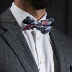 Tailor Toki Nœud Papillon à Carreaux Bleu Et Bordeaux -Trendhim en ligne rst megashoot bow ties 7332 2