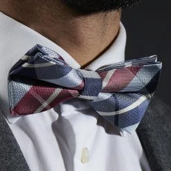 Tailor Toki Nœud Papillon à Carreaux Bleu Et Bordeaux -Trendhim en ligne rst megashoot bow ties 7332 2 bm