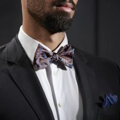 Tailor Toki Noeud Papillon Bleu Marine Et Orange à Motif Cachemire -Trendhim en ligne rst megashoot bowties 11687 2