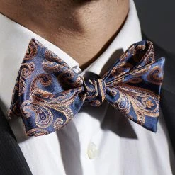 Tailor Toki Noeud Papillon Bleu Marine Et Orange à Motif Cachemire -Trendhim en ligne rst megashoot bowties 11687 2bm