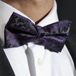 Tailor Toki Noeud Papillon Prénoué à Motif Baroque Pourpre Et Noir -Trendhim en ligne rst megashoot bowties 11718 2bm