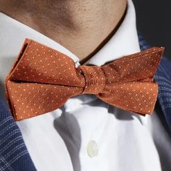 Trendhim Nœud Papillon En Soie Brun Clair à Pois Blancs -Trendhim en ligne rst megashoot bowties 15542 2bm