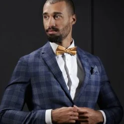 Trendhim Noeud Papillon En Soie Dorée à Pois Blancs 10 Trendhim Noeud Papillon En Soie Dorée à Pois Blancs -Trendhim en ligne rst megashoot bowties 15567 1