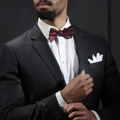 Tailor Toki Nœud Papillon à Nouer Bordeaux à Motif -Trendhim en ligne rst megashoot bowties 7479 1