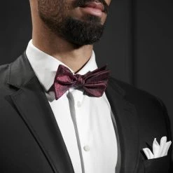 Tailor Toki Nœud Papillon à Nouer Bordeaux à Motif -Trendhim en ligne rst megashoot bowties 7479 2