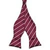 Tailor Toki Nœud Papillon à Nouer Bordeaux à Rayures Blanches 2 Tailor Toki Nœud Papillon à Nouer Bordeaux à Rayures Blanches -Trendhim en ligne sdf 1
