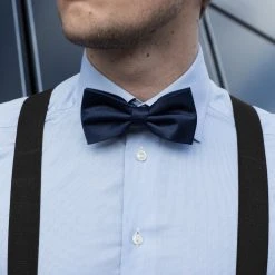 Trendhim Noeud Papillon Bleu Marine Brillant -Trendhim en ligne shiny navy blue 1