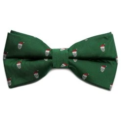 Trendhim Nœud Papillon Vert à Motifs Têtes De Mort De Noël