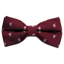 Trendhim Noeud Papillon Bordeaux à Motifs Têtes De Mort De Noël