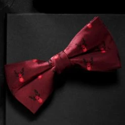 Trendhim Nœud Papillon Bordeaux à Motifs De Rennes De Noël -Trendhim en ligne ste xm20 ig bow ties 22284 22275 22268deer 2