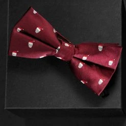Trendhim Noeud Papillon Bordeaux à Motifs Têtes De Mort De Noël -Trendhim en ligne ste xm20 ig bow ties 22284 22275 22268skull 1