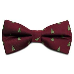 Trendhim Nœud Papillon Bordeaux à Motifs De Sapins De Noël